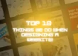 Top 10 things we do when designing a website!